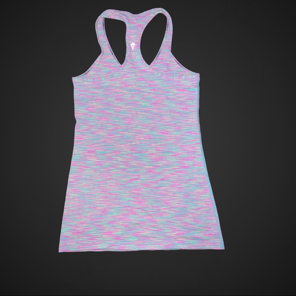 IVIVVA by LULULEMON Girls striped Keep Cool Racer Back Tank Top - Picture 2 of 5